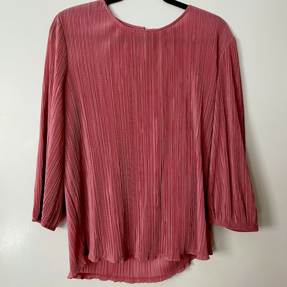 Medium pink blouse half sleeve